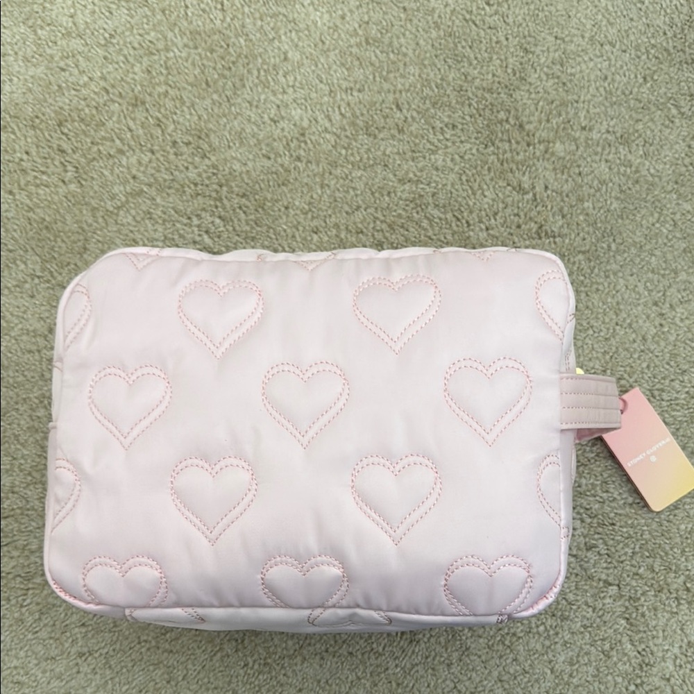 NWT Stoney Clover Target Pink Quilted Heart Pouch